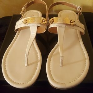 Coach White Sandals